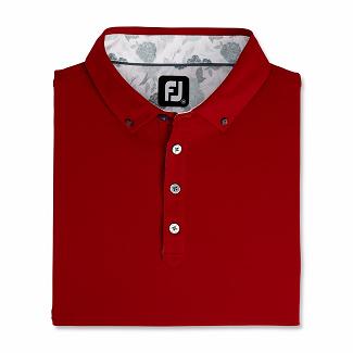 Men's Footjoy Golf Shirts Red NZ-266885